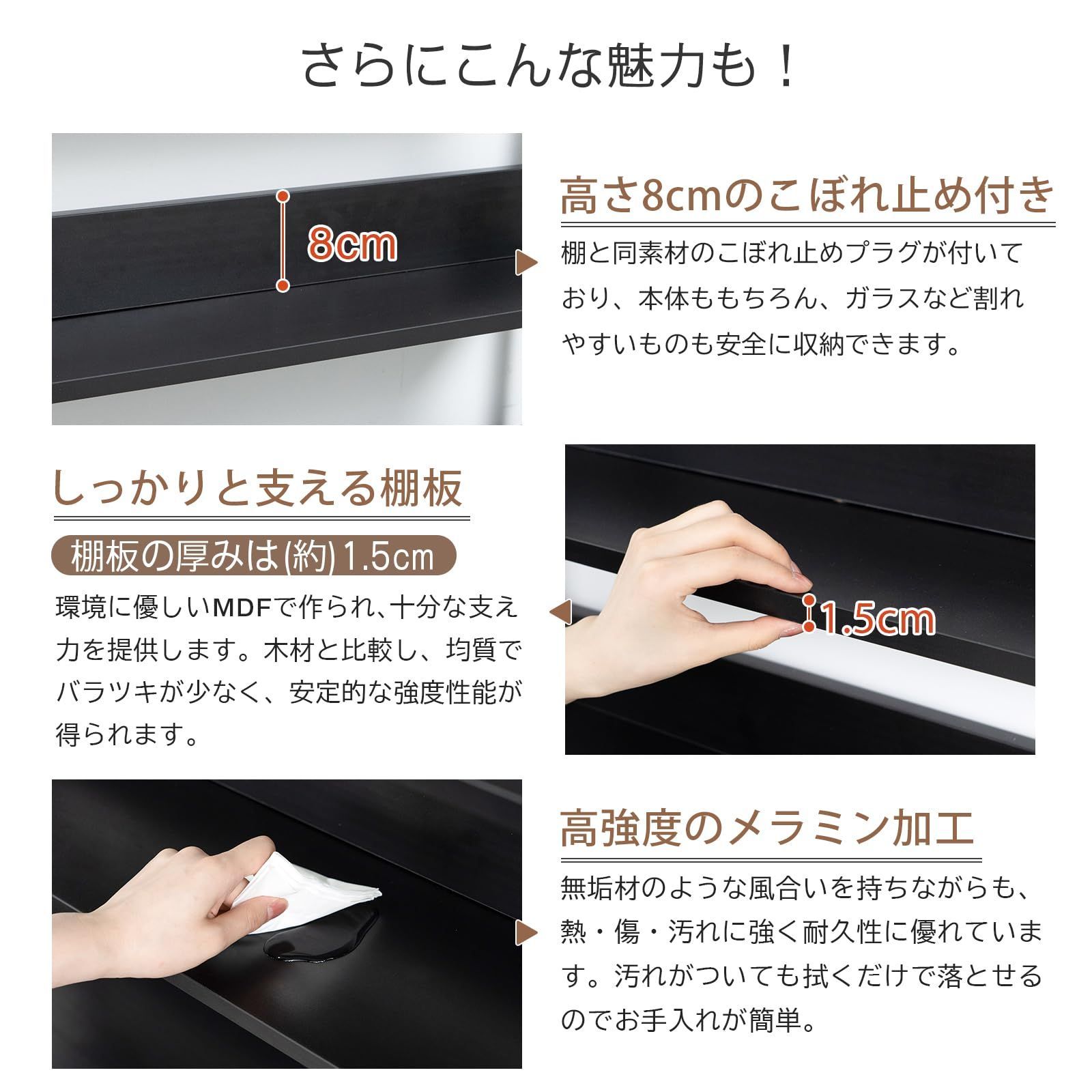 CD棚 収納棚 オープンシェルフ 壁面収納 突っ張りラック 9段 大容量 安定 本棚 本棚 おしゃれ 突っ張り 木製 薄型 スチール製フレーム コミックラック 幅80×奥行17×高さ210.5-275cm 組立品 スリム ブラウン 突っ張り式 幅80cm