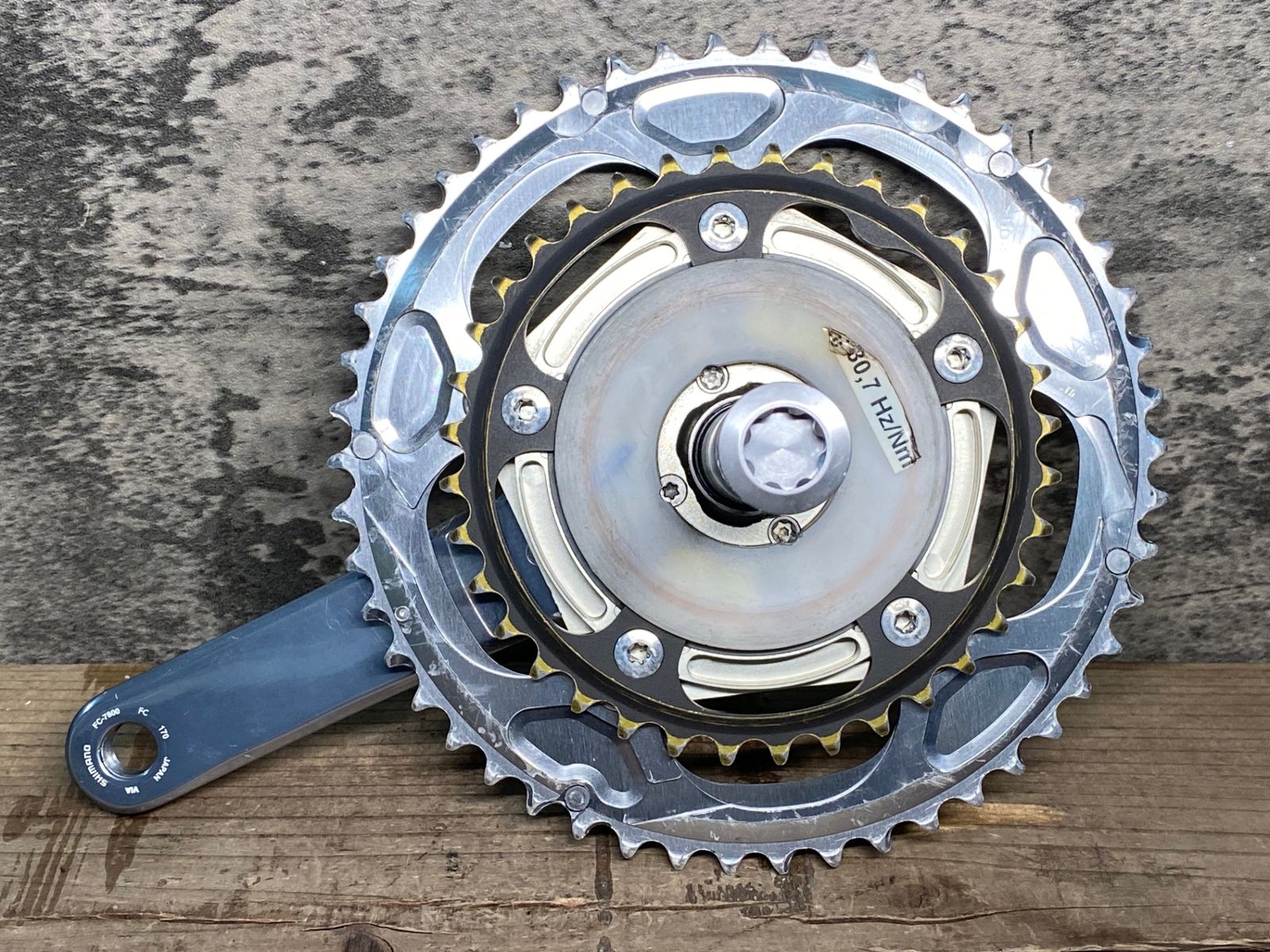 GB952 SRM Powerrmeter パワーメータ 右 クランク SHIMANO DURA-ACE FC-7800 170mm 50|36T ハーネス モニター セット 動作不良の為ジャンク