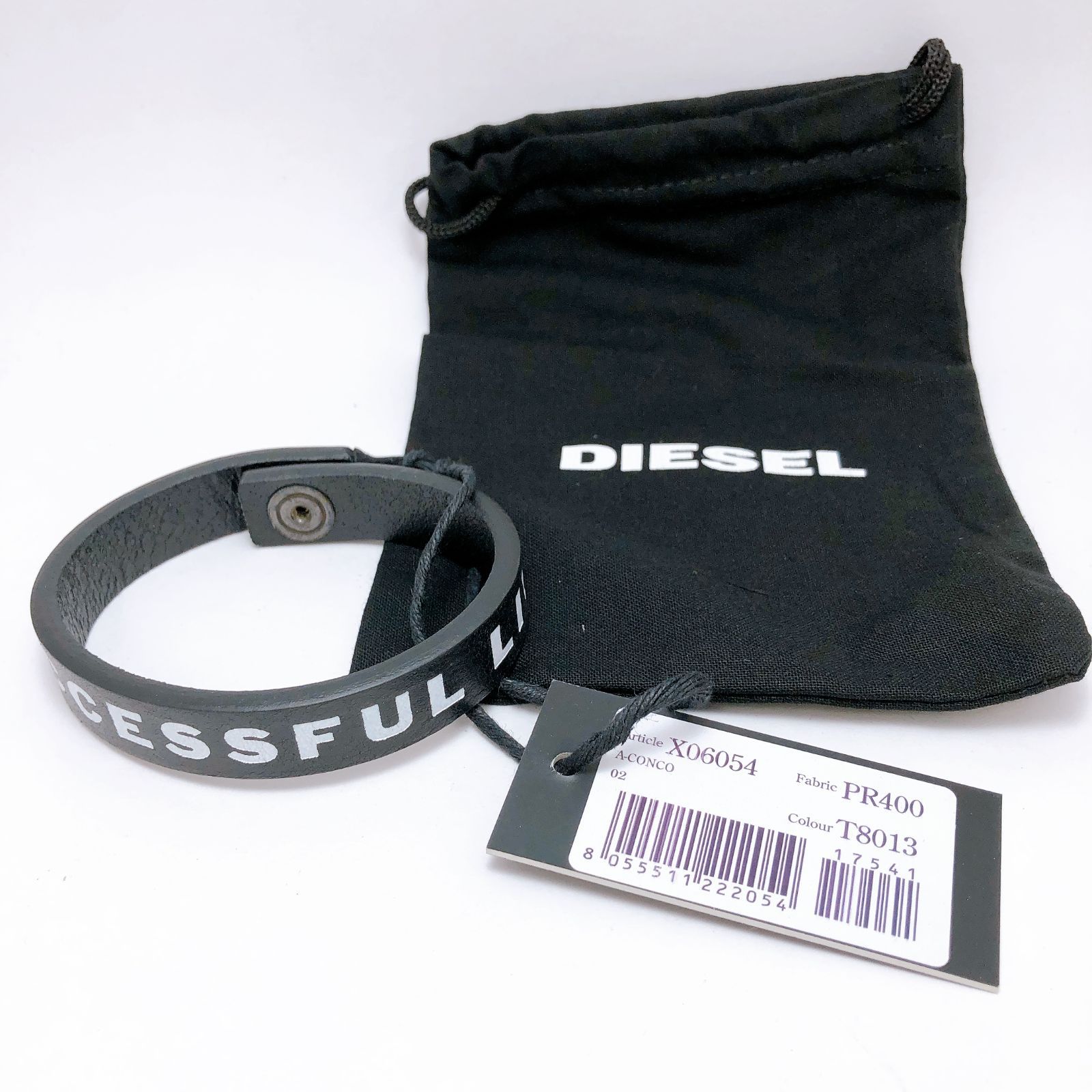 【男女大人気】★DIESEL★オーバル D ロゴ レザー ブレスレット セール 5%OFF】DIESEL ブレスレット DX1436040 オーバルD