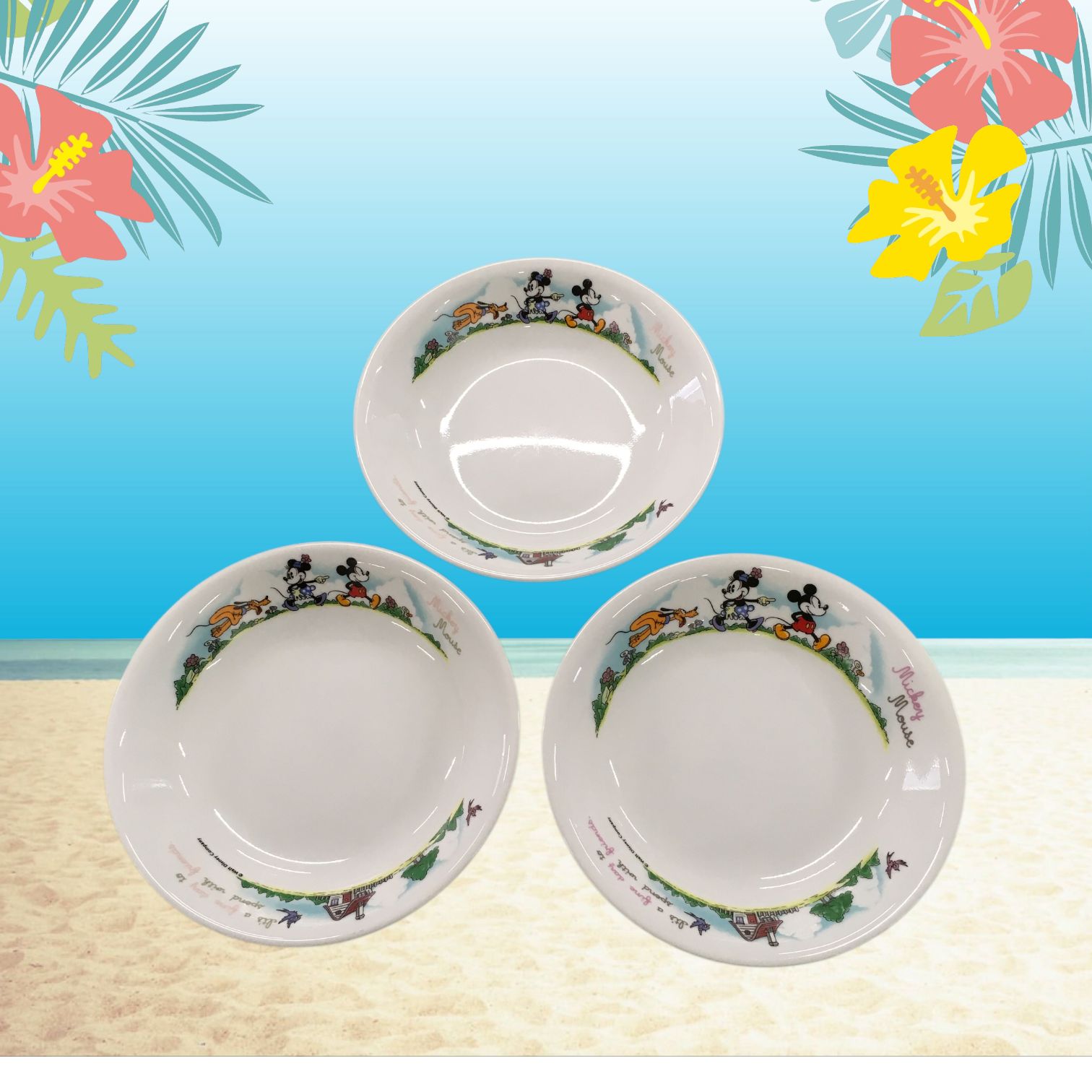 コレール ミッキー ミニー 皿 10枚セット ディズニーコレール、3点セット コレールディズニー ミッキー 食器