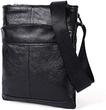 男性用メッセンジャーショルダーバッグ メンズ小レトロレジャーレザークロスボディショルダーバッグタブレットメッセンジャーバッグカジュアル垂直ヴィンテージサッチェルトラベル財布