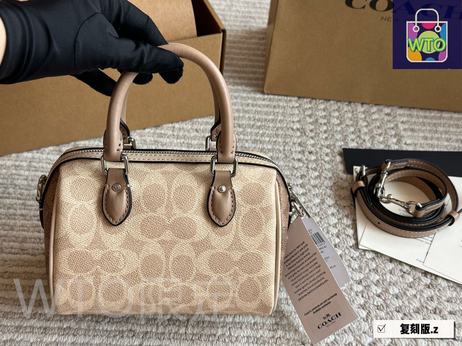 コーチ　ボストンバッグ　ハンドバッグ COACH(コーチ) / ボストンバッグ/レザー/BLK | 中古品の販売