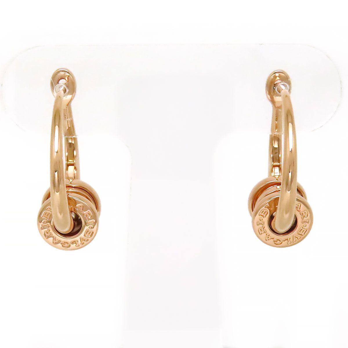 ブルガリ ビーゼロワン フープ ピアス 355007 Au750 (K18PG