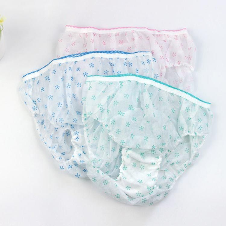 ペーパーショーツ　使い捨て紙パンツ　フリーサイズ364個 花柄 送料無料)紙 パンツ ペーパー ショーツ 大人用 携帯 使い捨て 花