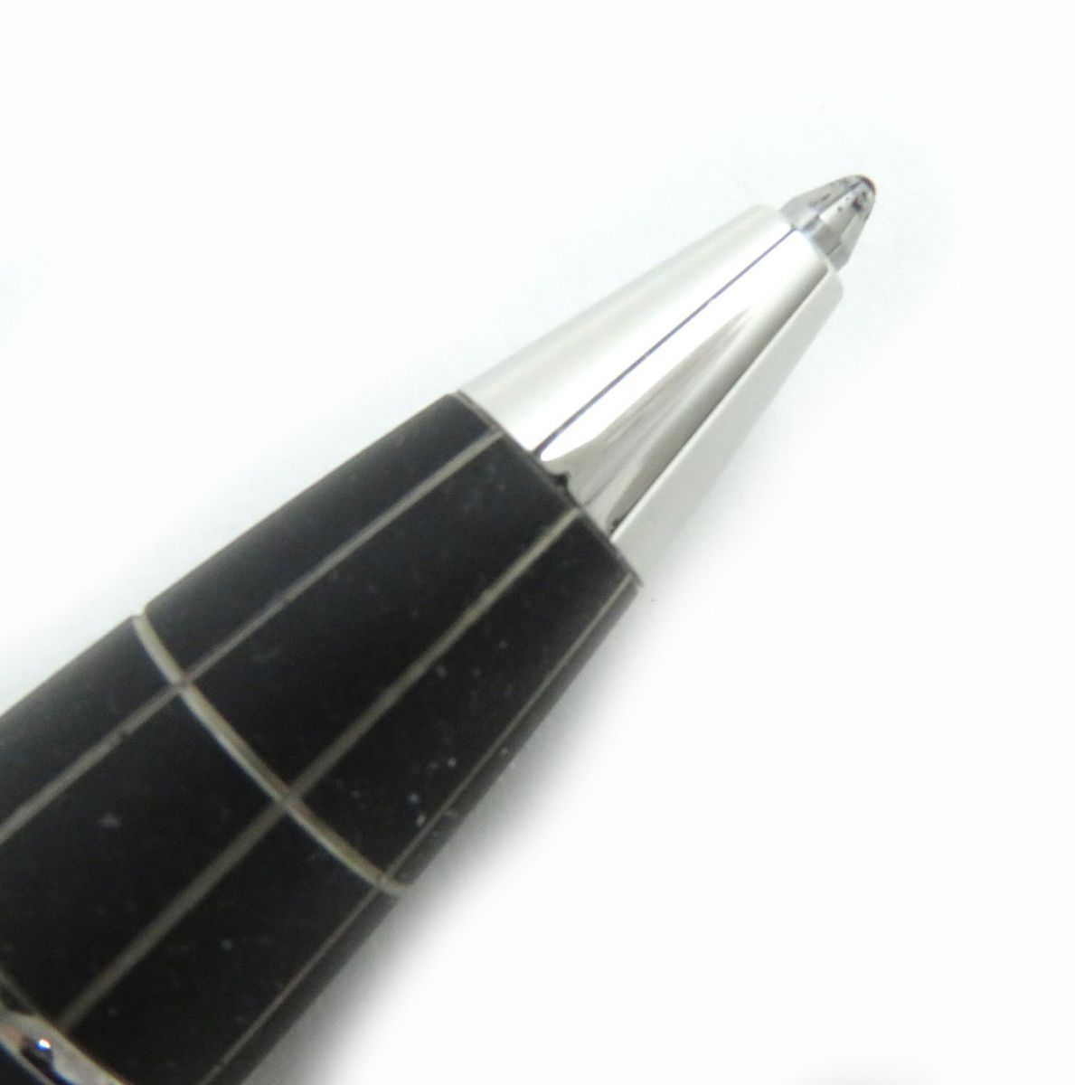 △MONTBLANC モンブラン スターウォーカー メタルラバー PIX ホワイトスター ツイスト式 ボールペン 黒×シルバー ドイツ製 筆記◎ SKLAD-KIRPICHA_RU