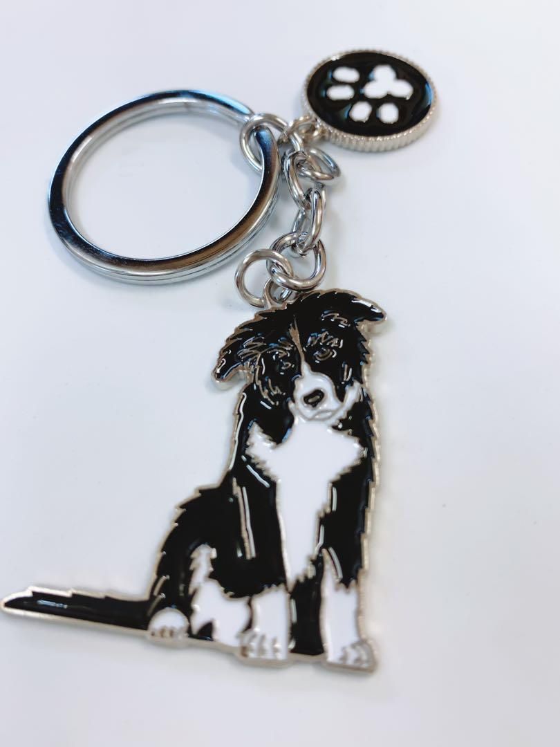 かわいい ボーダーコリー キーホルダー 犬 イヌ チャーム ストラップ