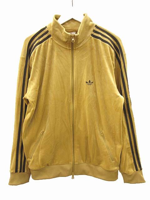 アディダス adidas ライフスタイル ベロア トラックジャケット ジャージ JM2270 ベージュ S