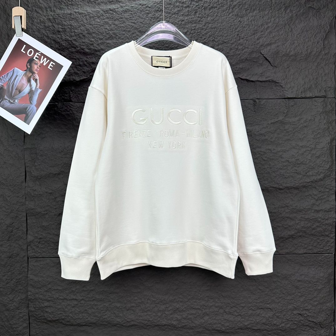 GUCCI ロゴ刺繍 クルーネックスウェット | -WT0輸入