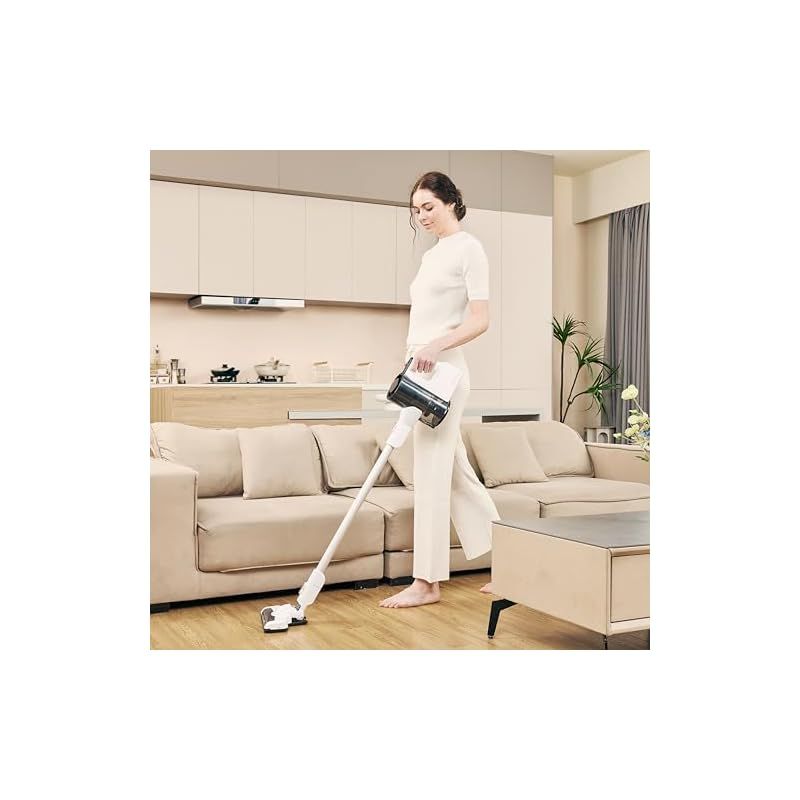 2000mAhのバッテリーで動くコードレスサイクロン掃除機（自走式パワー