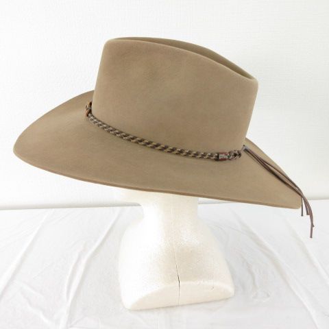  ステットソン STETSON フェルトハット BEAVER 茶 7 1 2 T ハット 帽子