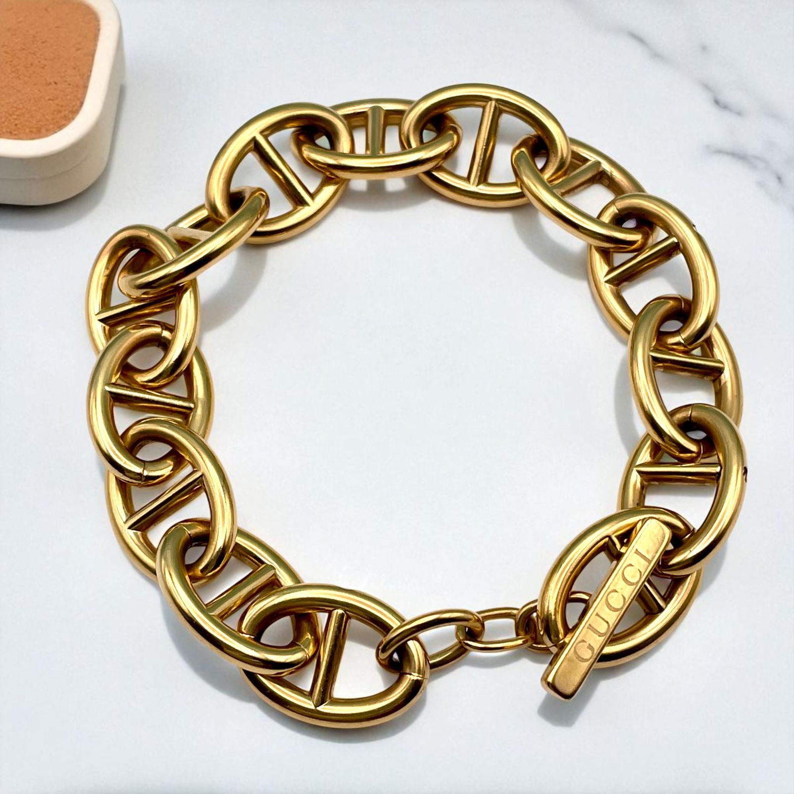 極美品 □ GUCCI グッチ アンカーチェーン ブレスレット 極美品 □ GUCCI グッチ アンカーチェーン ブレスレット