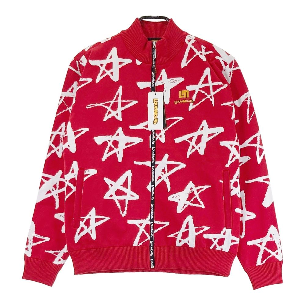 サイズ M LOUD MOUTH ラウドマウス 裏地付き ジャケット シューティングスター レッド系 240101504151 ゴルフウェア メンズ ストスト