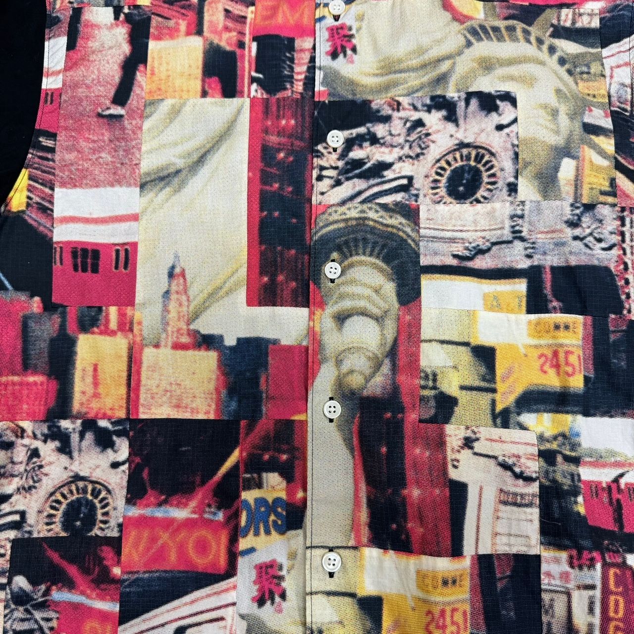 シュプリーム コムデギャルソン パッチワーク シャツS