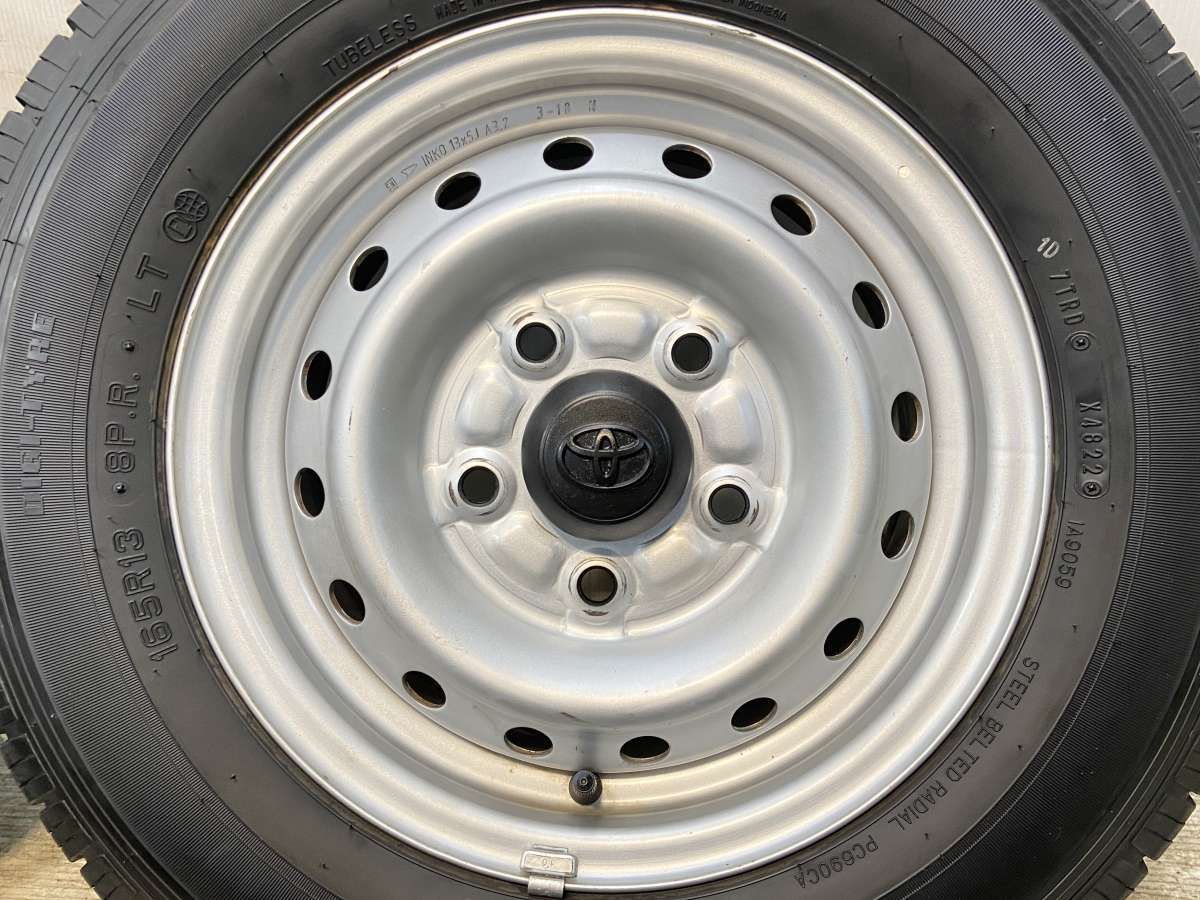 送料無料!在庫有 ダンロップ VAN 01 165R13 8PR 4本セット 2020年製ダンロップVAN01 165R13 8PR 中古4本バリ山 タウンエースバン