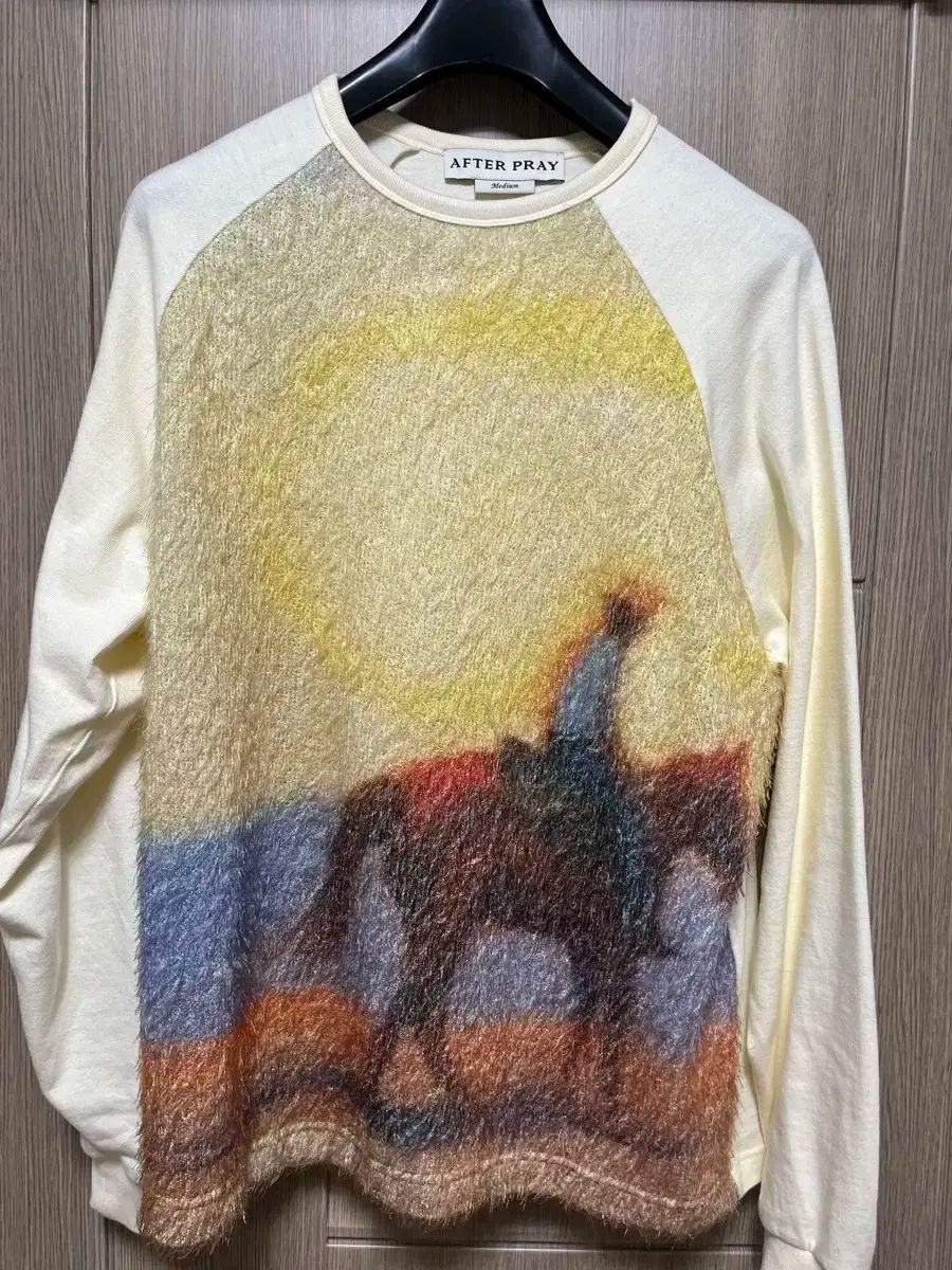 AFTER PRAY アフタープレイ 印刷されています ラグラン 長袖 ロングスリーブ