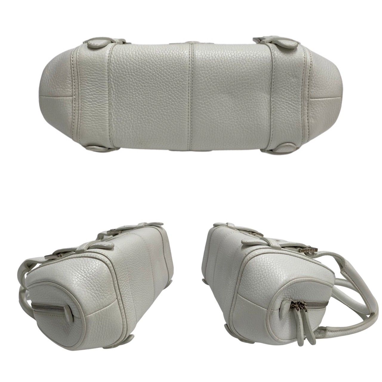 か*♪様 LOEWE ロエベ センダ ハンドバッグ ミニボストン 保存袋付き ブ LOEWE 極 美品 希少品 ロエベ センダ ロゴ 刻印 レザー 本革