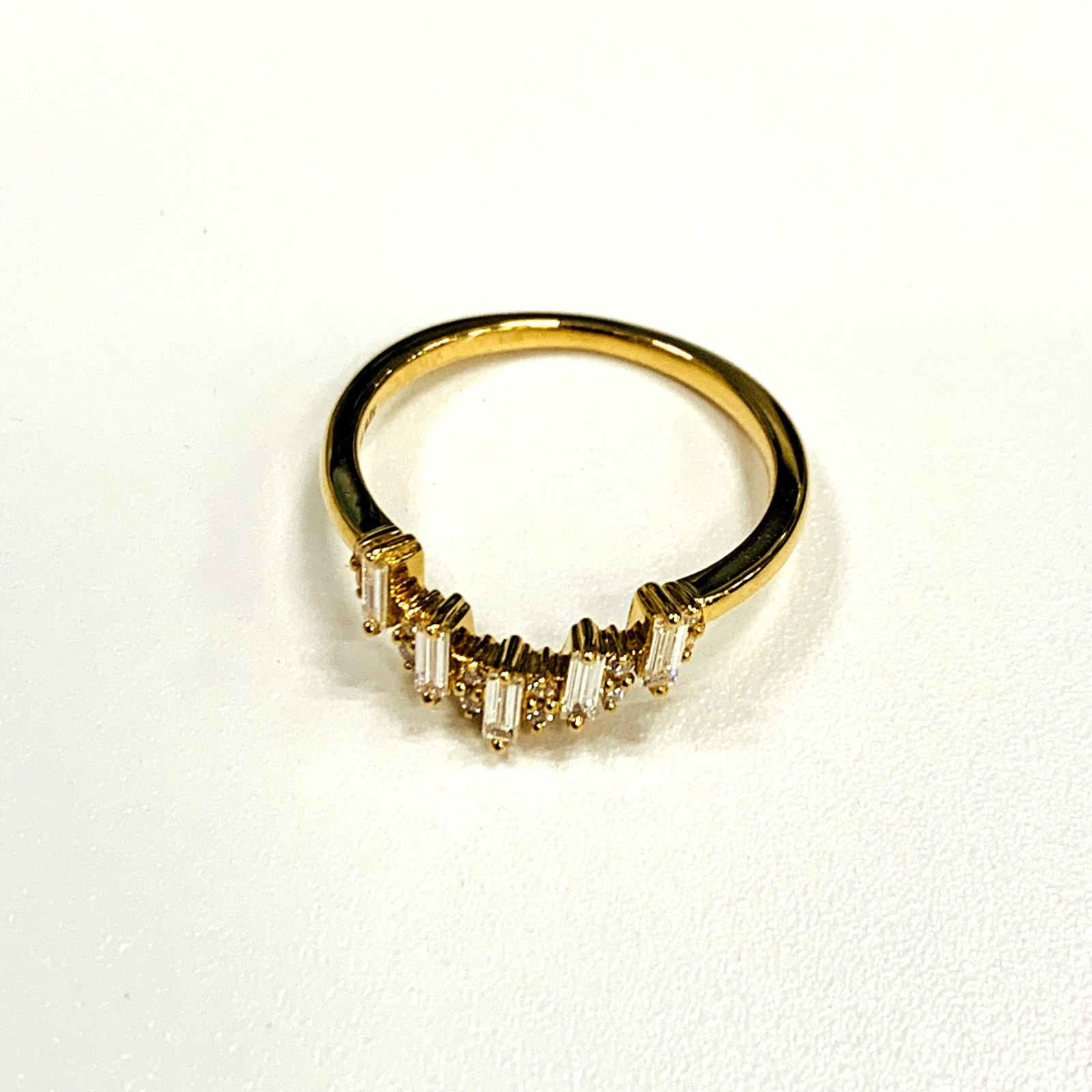 BELLESIORA リュンヌR 9号 K18YG 0.21CT X0548