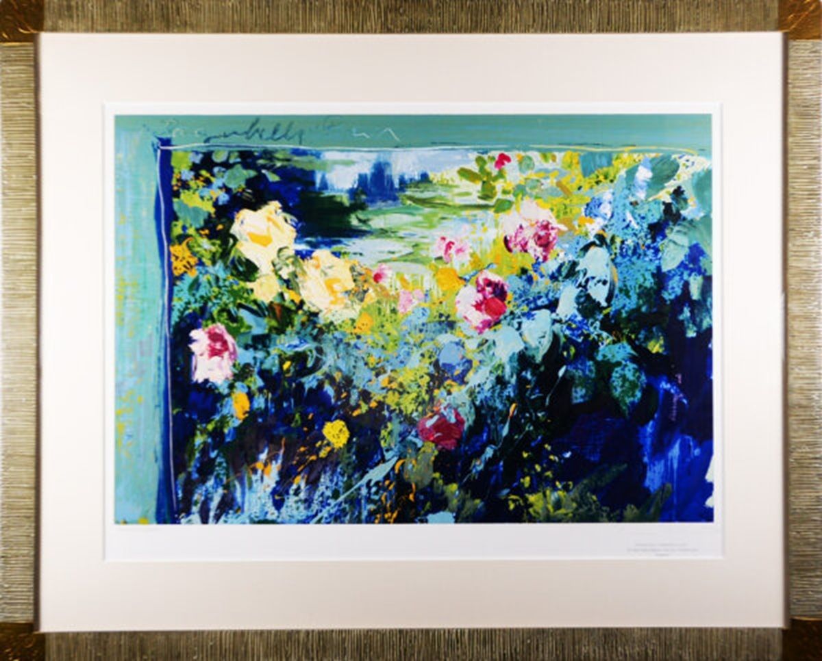 J トレンツ リャド バガテルの薔薇 遺族サイン 版画