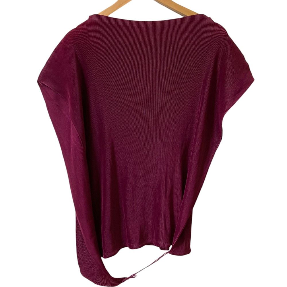 美品 PLEATS PLEASE ISSEY MIYAKE プリーツプリーズ イッセイミヤケ 変形カットソー PP43FK341 サイズ3 ボルドー レディース 古着 中古 USED 美品 PLEATS PLEASE ISSEY MIYAKE プリーツプリーズ イッセイミヤケ