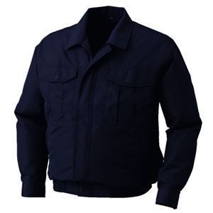 ポリエステル製長袖ワーク 空調服|作業着 ファン グレー ネイビー L