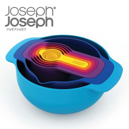 JosephJoseph/ジョセフジョセフ NEST ネスト7プラス キッチンボウル 野菜ボウル 滑り止め付 カラーバリエーション豊富で7つのキッチンツールがセット 新築祝いや御結婚祝い、引越し祝いなどに