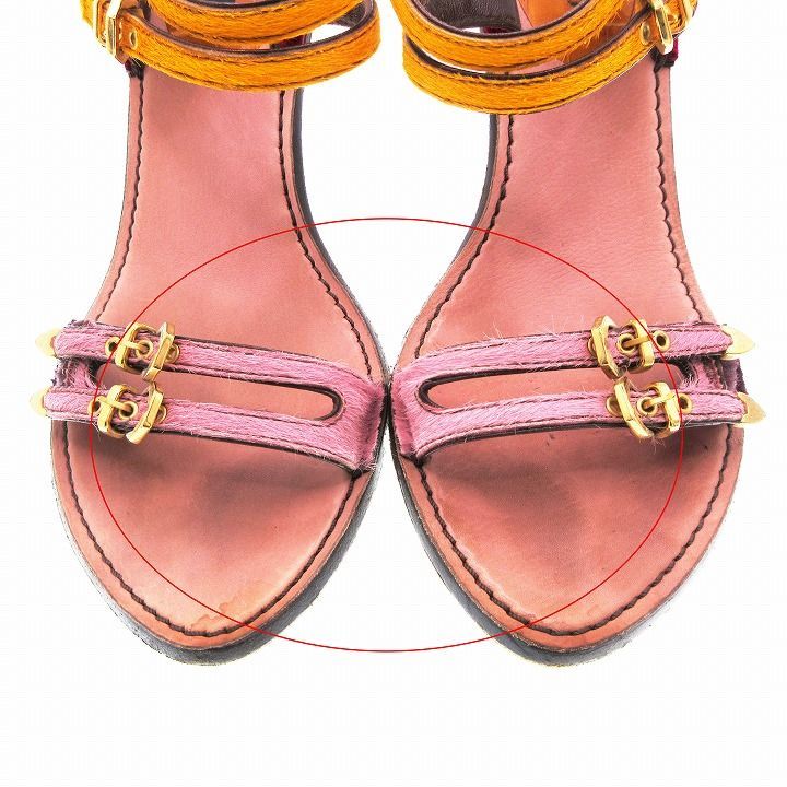 LOUIS VUITTON ハラコレザー ミュール サンダル 1f13 LOUIS VUITTON ルイヴィトン ハラコ ダミエ ミュール