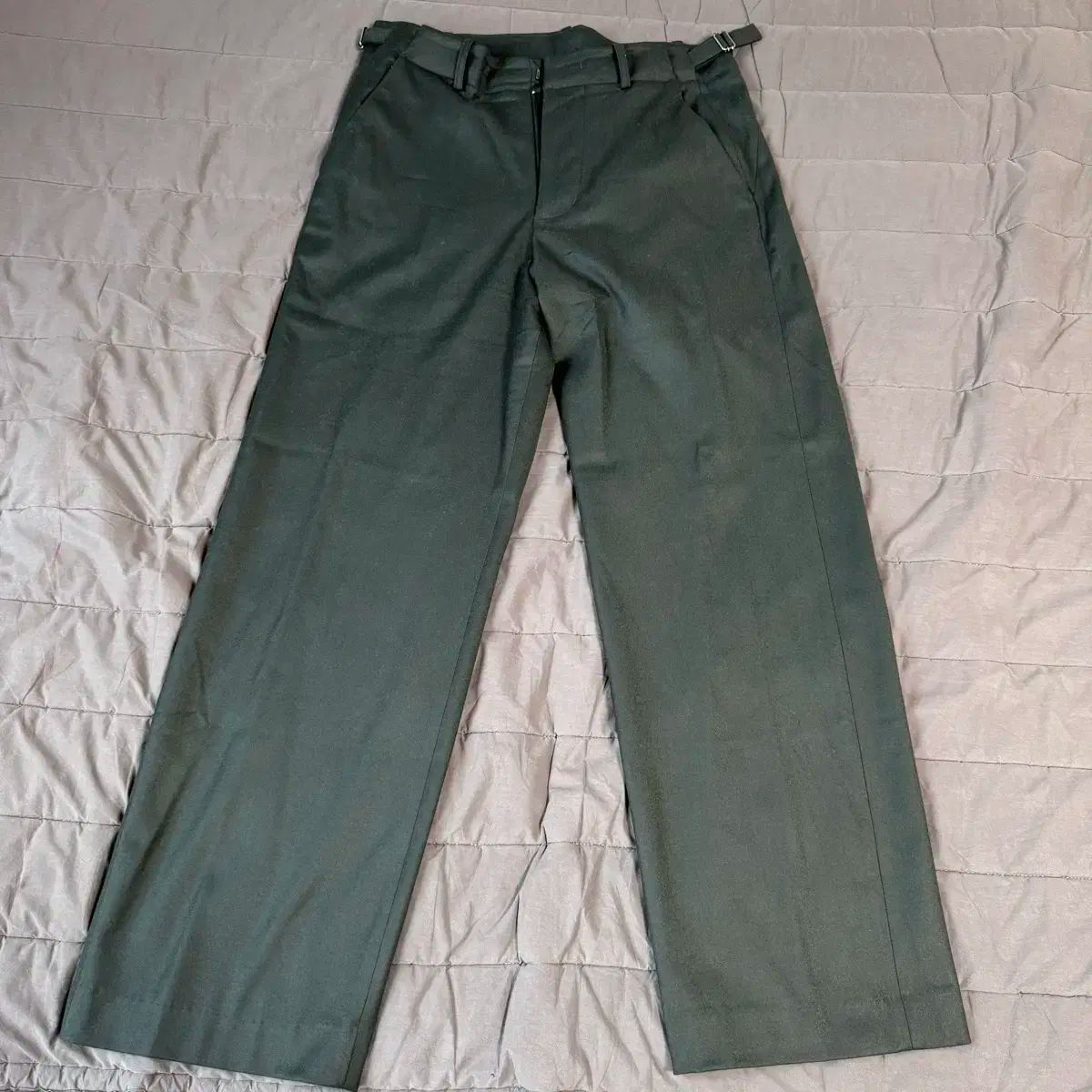 ユース Youth ワイド スラックス チャコールグレー M