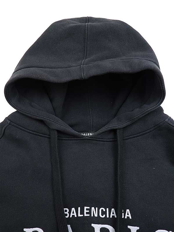 BALENCIAGA バレンシアガ 19AW Paris Flag Oversize Hoodie オーバー 