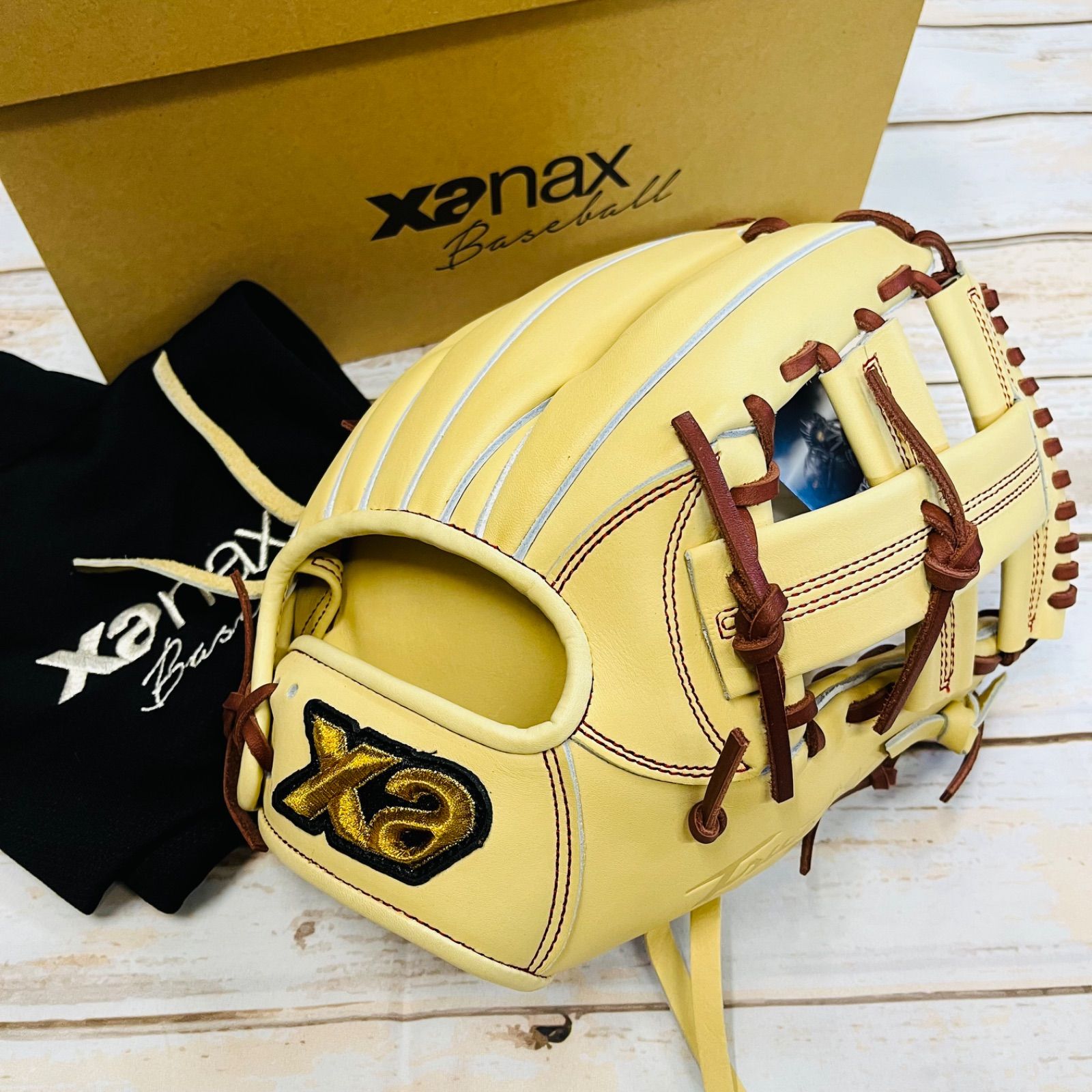 ザナックス 硬式野球グラブ トラストエックスシリーズ 内野手用 右投 キャメル