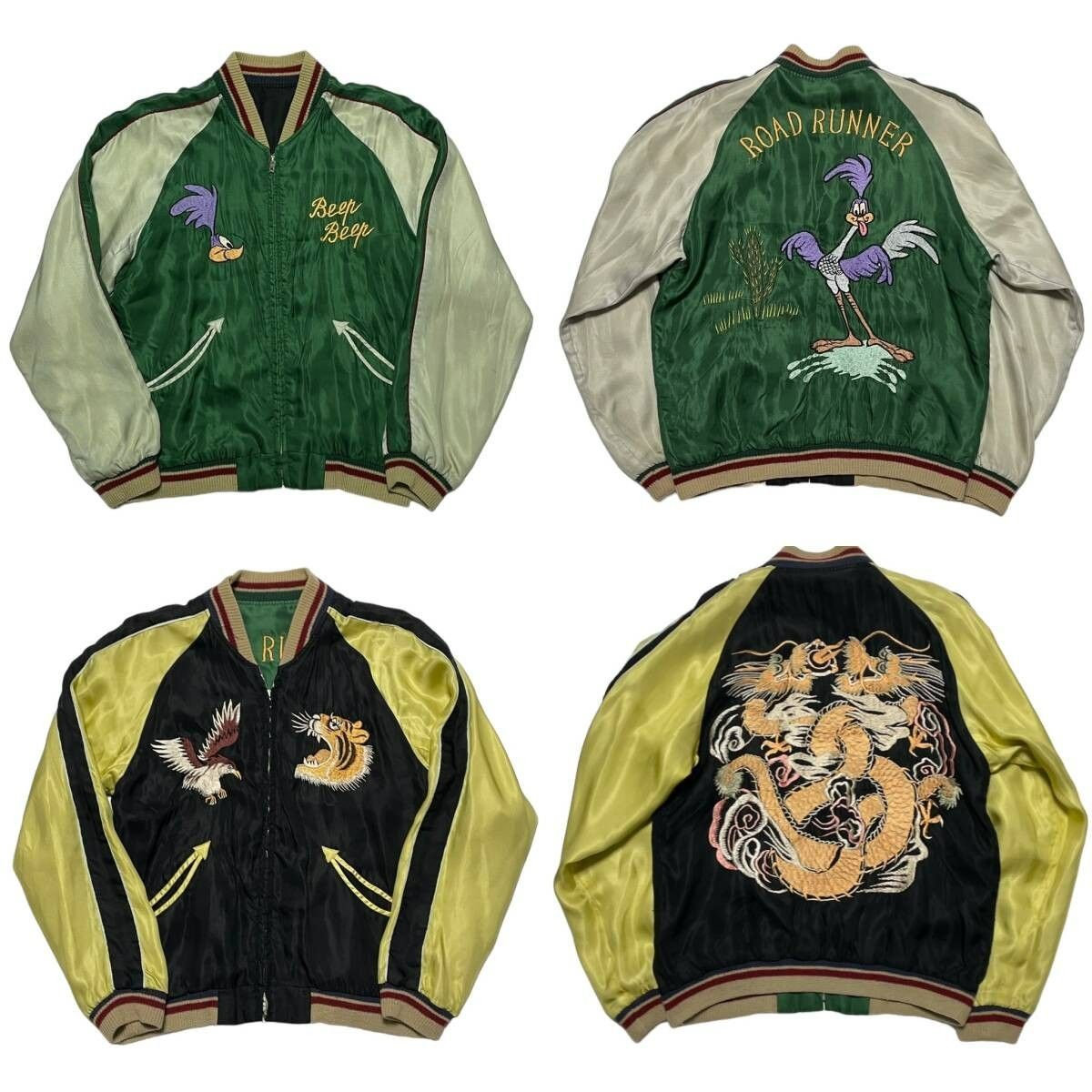 テーラー東洋スカジャン　Lサイズ　リバーシブル　クリーニング済み テーラー東洋スカジャン Lサイズ リバーシブル クリーニング済み