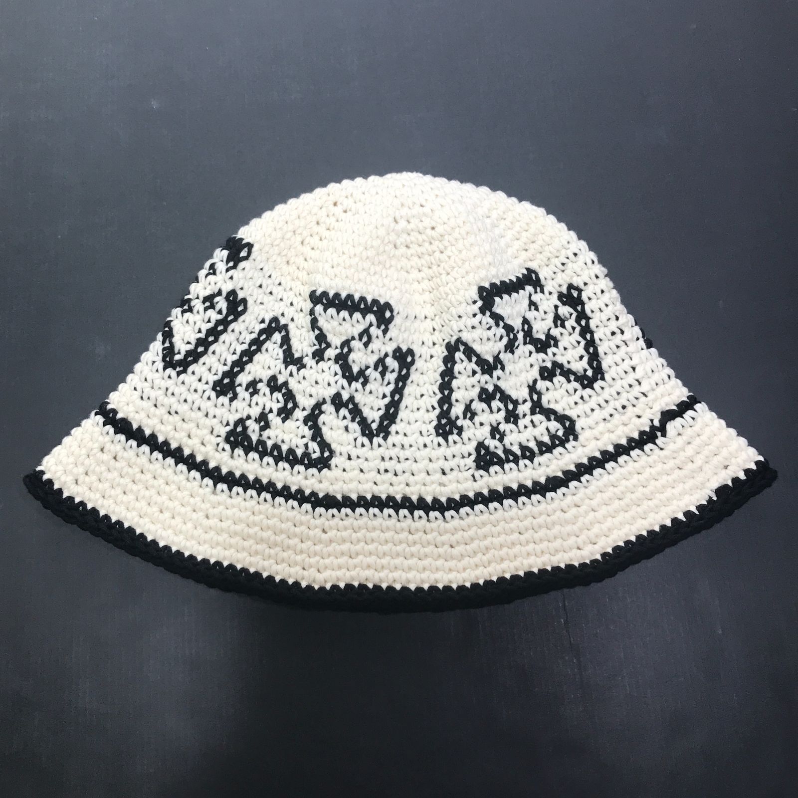 城東79-018 made in KEY × MFC アイアンクロス クロケットハット アイボリー