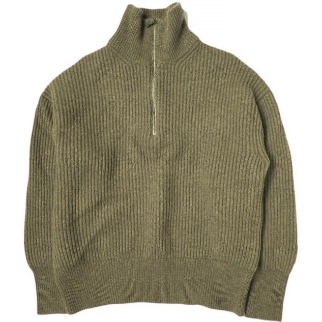 YLEVE イレーヴ Extra Fine Merino Wool Half Zipped Knit エクストラファインメリノウールハーフジップニット 168-1260053 Brown セーター YLEVE イレーヴ Extra Fine Merino Wool Half Zipped Knit