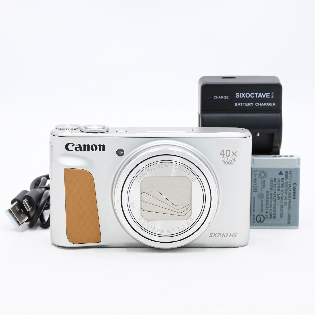 キヤノン Canon PowerShot SX740 HS シルバー コンパクトデジタル 