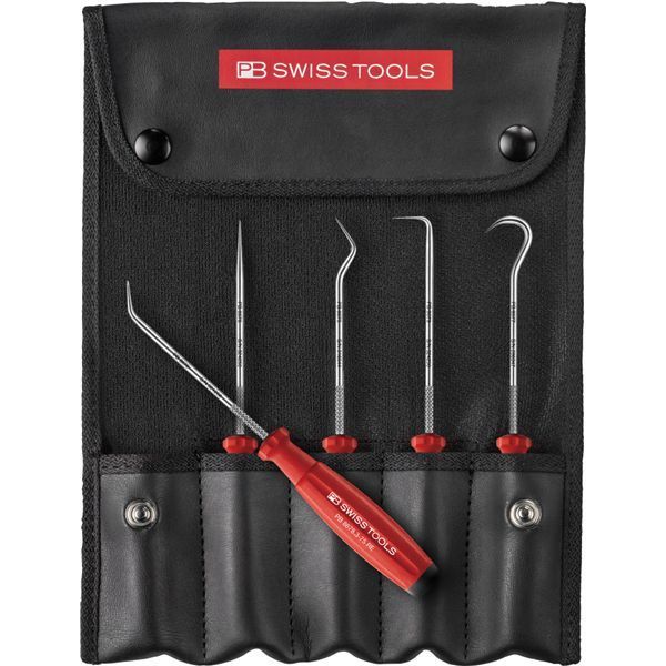PB SWISS TOOLS ピービースイスツールズ 5本組 スイスグリップタイプ ピックツールセット ロールケース付 8685.SET