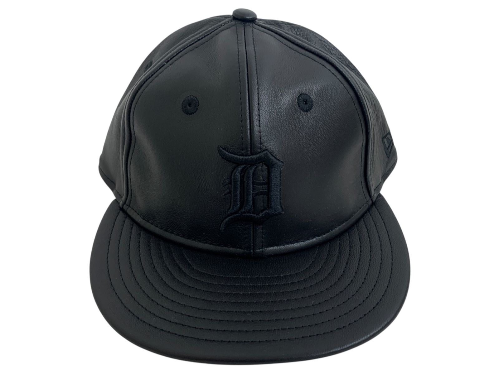 USA製DYFONATE II企業キャップデッドストック レザーアジャスター NEWERA (ニューエラ) レザーキャップ GENUINE LEATHER CAP 本革