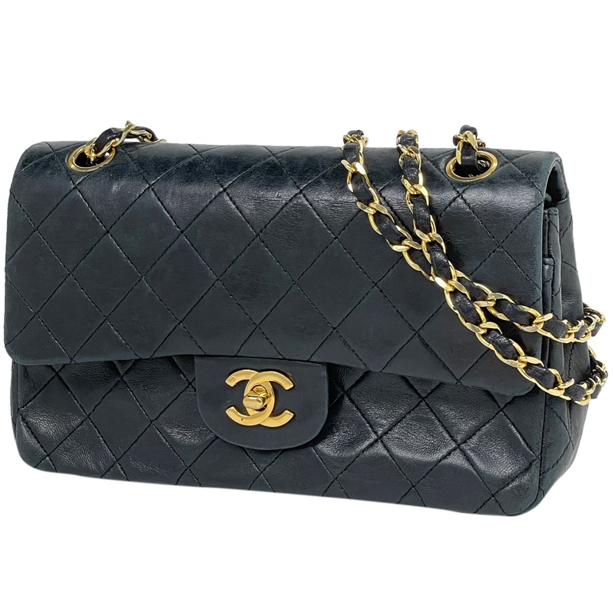 ジャンク品】シャネル CHANEL マトラッセ Wフラップ チェーン 