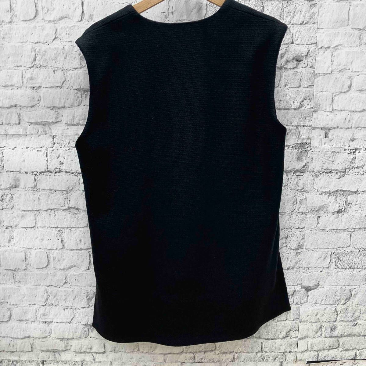 FLORENT TWEED-LIKE VEST 2022 BLACK フローレント ツイード ライク 