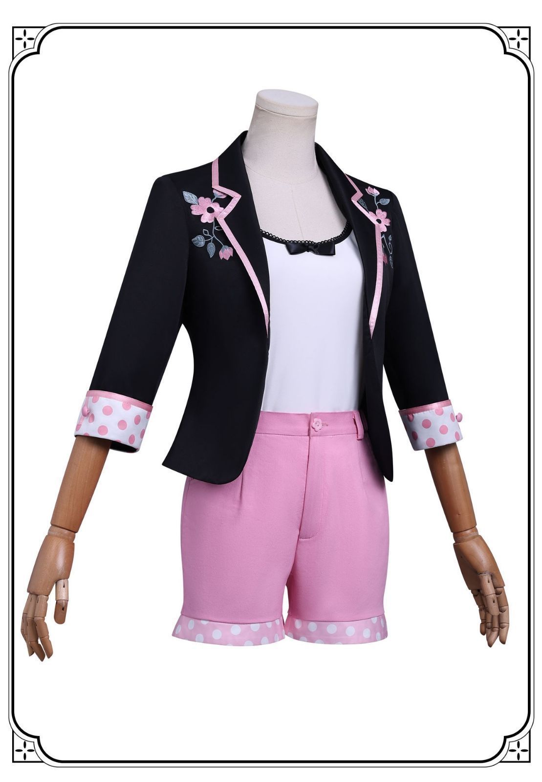 コスプレ衣装ミラキュラスレディバグコスチュームスーツピンクショートパンツマリネット私服 WWW_IBETON_RU