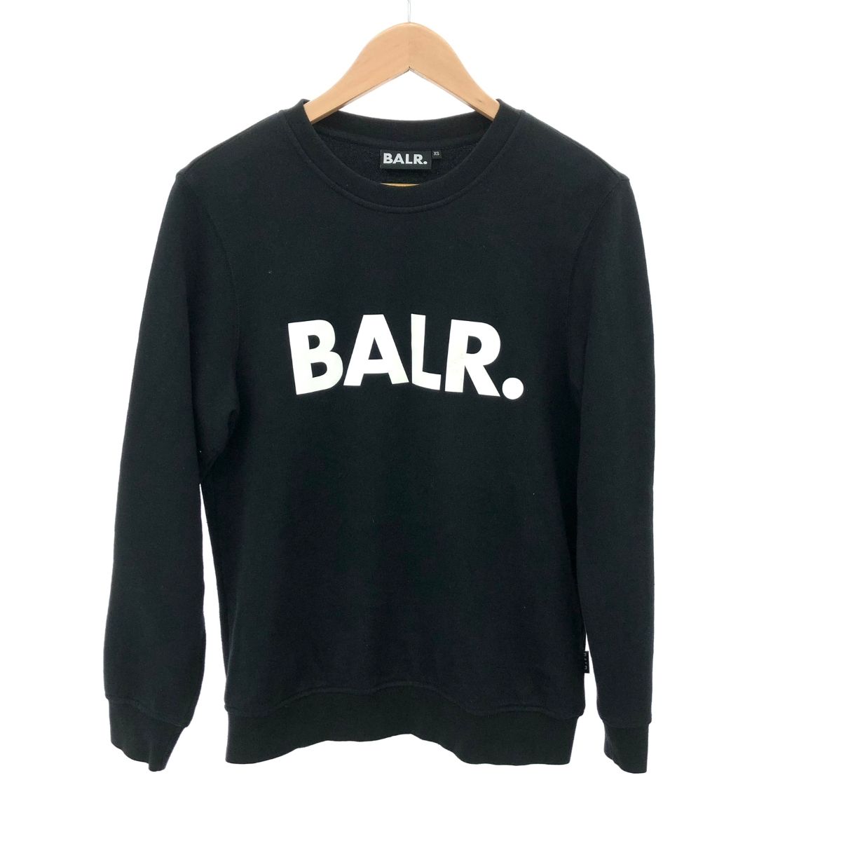 【高額売筋】 BALR. ボーラー メンズ ブラック サイズ:XS スウェット ロゴ トップス
