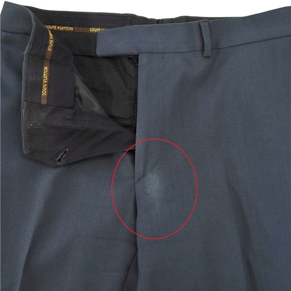 ルイ ヴィトン 3ボタン シングルスーツ L A7 ダークグレー ノータック