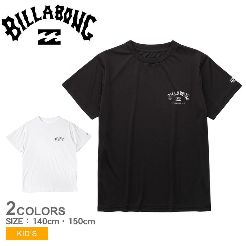 ビラボン ラッシュガード BE015854 キッズ ジュニア 子供 RASH TEE BILLABONG カラー:02.ホワイト 品番：2447-0336