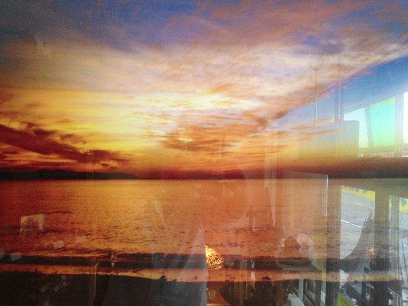 今だけ価格！】 ☆Hidekazu,M / 写真 / A1 / 扇にひらく夕日（館山