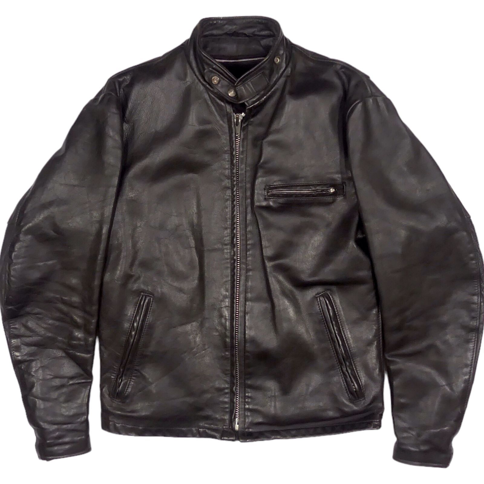 コンディション良好ショットシングルライダースジャケット40 ブラック コンディション良好ショットシングルライダースジャケット40 ブラック