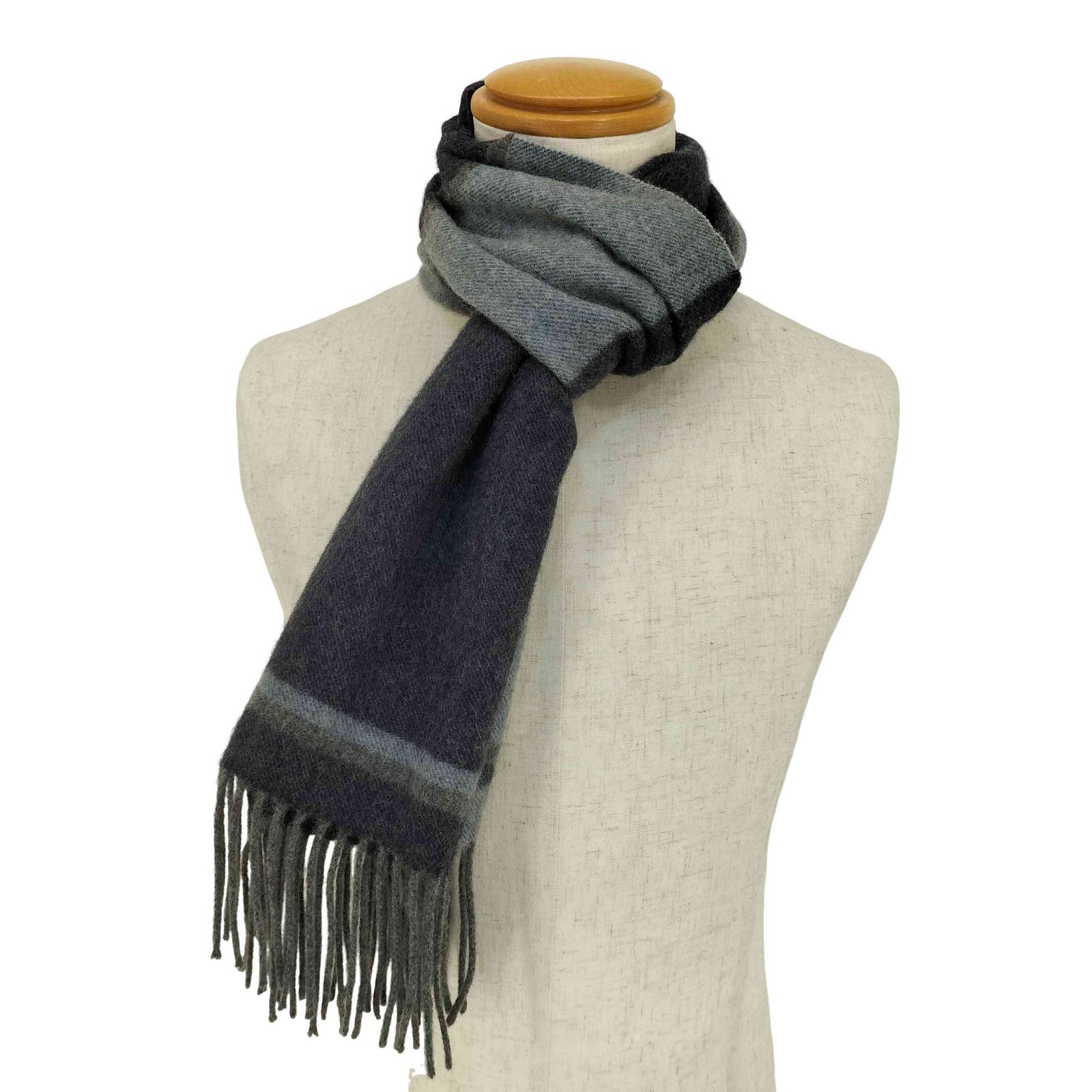 未使用 ビームス BEAMS カシミヤ100％ Wフェイス マフラー 紺×茶 ビームス BEAMS カシミヤ100 マフラー メンズ 表記無 - メルカリ