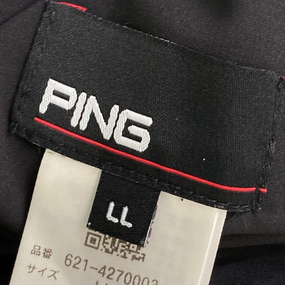 サイズ：LL PING ピン 2024年モデル ニット ジップジャケット　リバーシブル  ブラック系 [240101428220] ゴルフウェア メンズ ストスト サイズ：LL PING ピン 2024年モデル ニット ジップジャケット