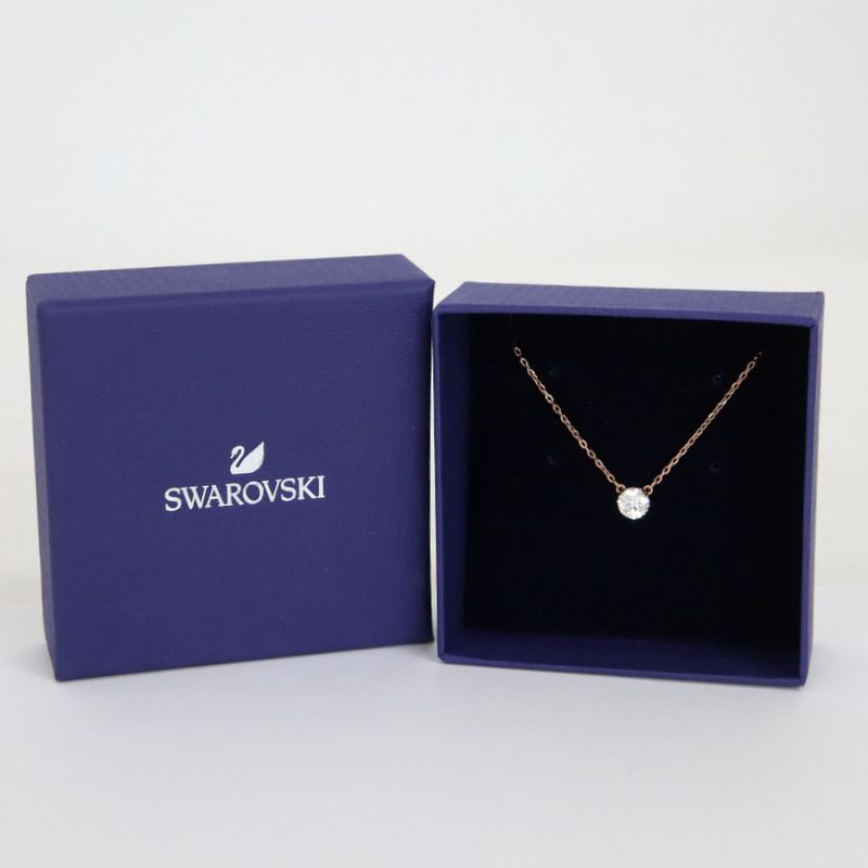 Swarovski スワロフスキー ピンクゴールド ネックレス 箱有り SWAROVSKI】スワロフスキー ネックレス クリスタル ピンク