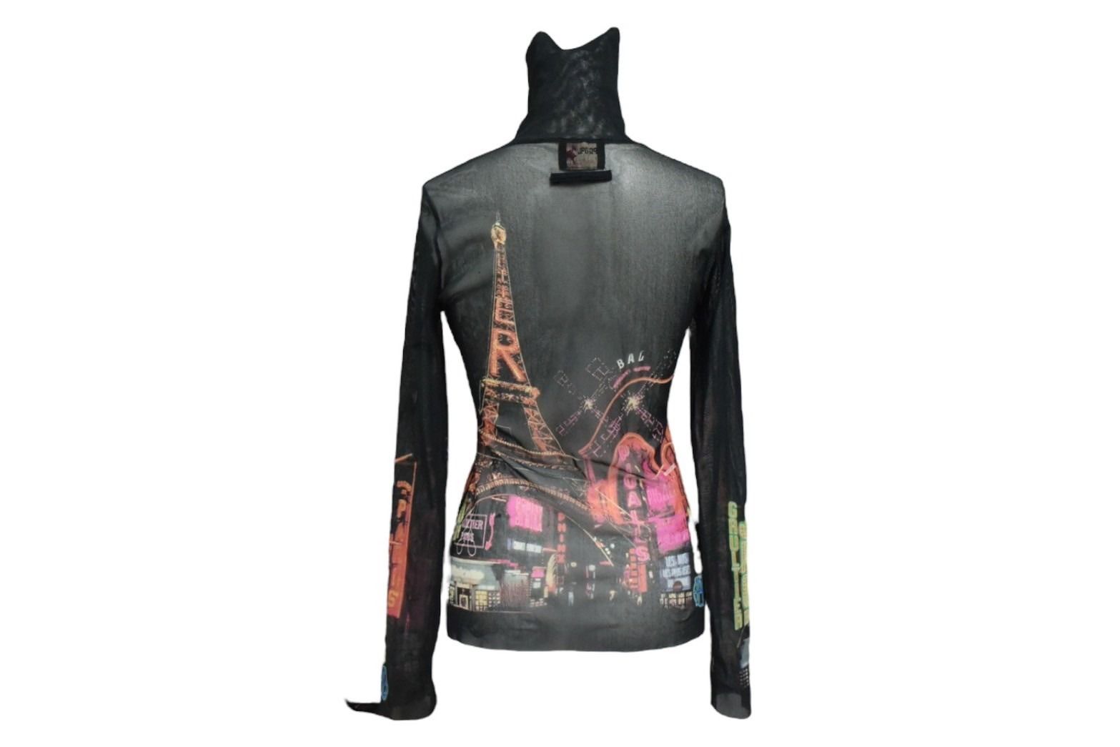 Jean Paul Gaultier パワーネット ハイネック 40 ジャンポールゴルチエ