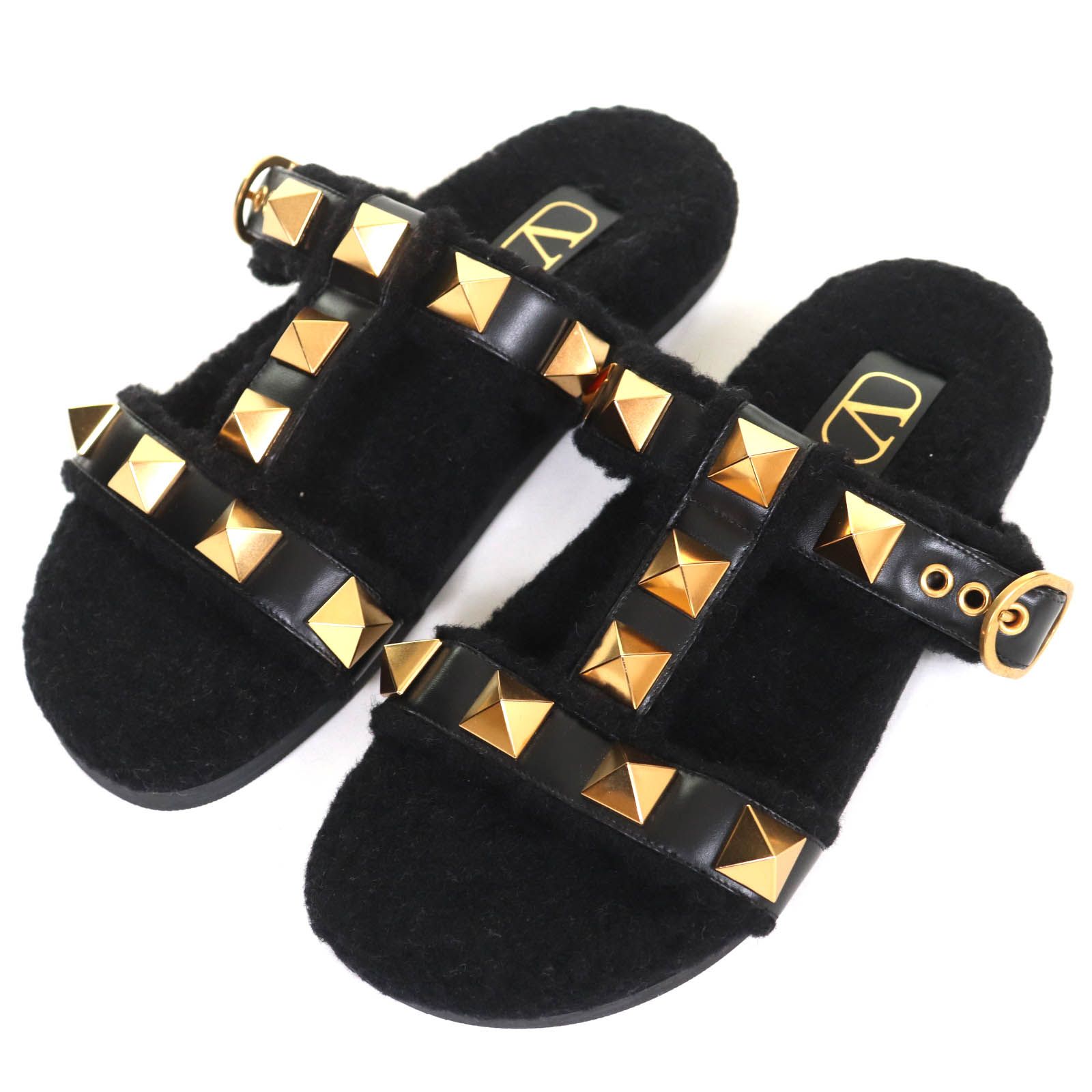 バレンティノ サンダル 美品 美品 箱付き ヴァレンティノ ローマン