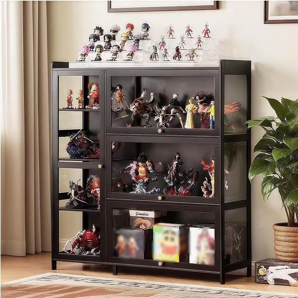 TUIYIDUO ショーケース 密閉防塵設計 フィギュア ディスプレイキャビネット 透明アクリル ディスプレイケース コレクションラック 大容量 100*33*112.5cm 模型 フィギュア 漫画 フォトアルバム コレクション キャビネット リビングル