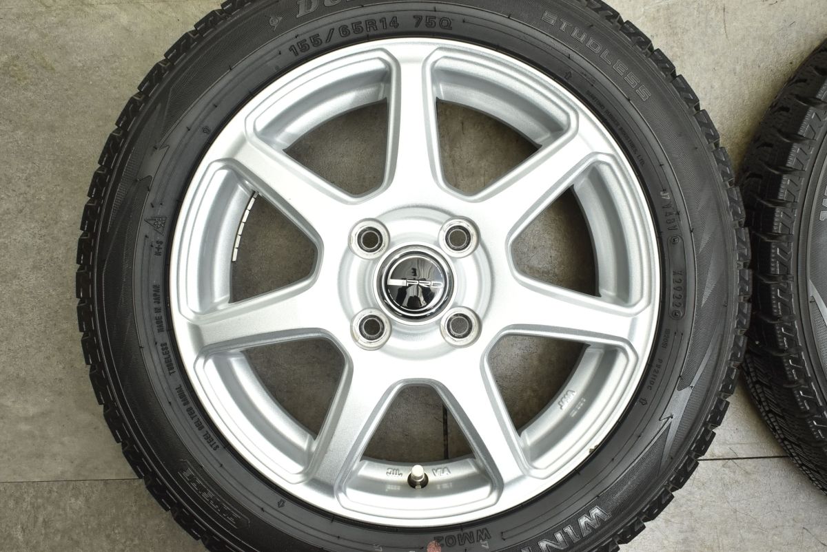 バリ溝】PRD 14in 4.5J +45 PCD100 ダンロップ ウィンター